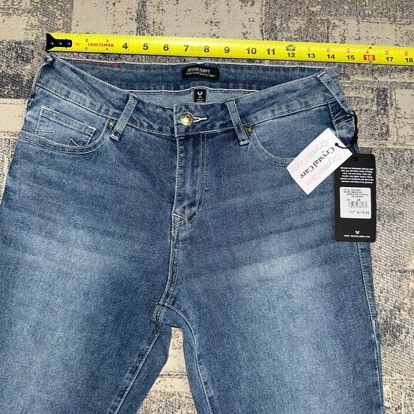NWT True Religion Women Jeans 28 Jennie Crystal Viper Mid Rise Curvy Skinny $179 - Picture 4 of 13